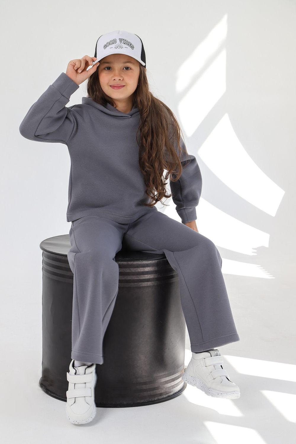 Костюм для девочки Сибирь-1 Виотекс СЕРЫЙ