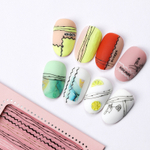 Charmicon 3D Silicone Stickers №122 Линии