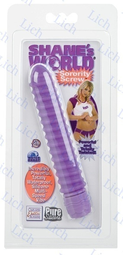 Фиолетовый спиральный вибратор SORORITY SCREW