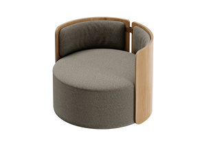 Кресло крутящееся Lagom 800 (капучино, натуральный дуб)