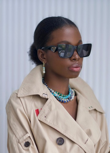 Серьги "КУБ" бирюза