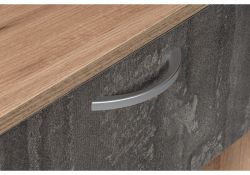 Готовая прихожая Иннэс-3 дуб крафт золотой / камень темный