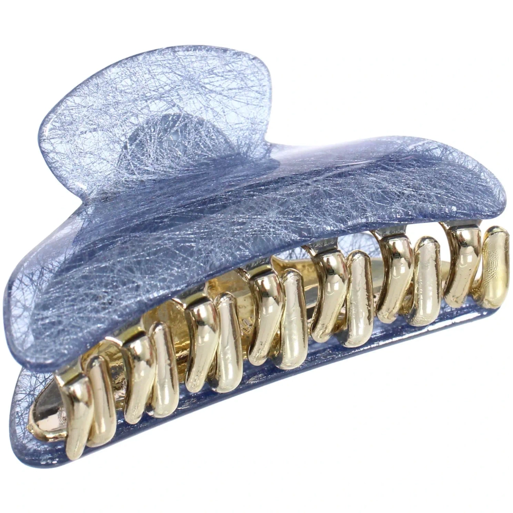 Заколка-краб для волос « ЭЙФОРИЯ», мали, микс 6 цветов, 7см (блистер Кокетка)