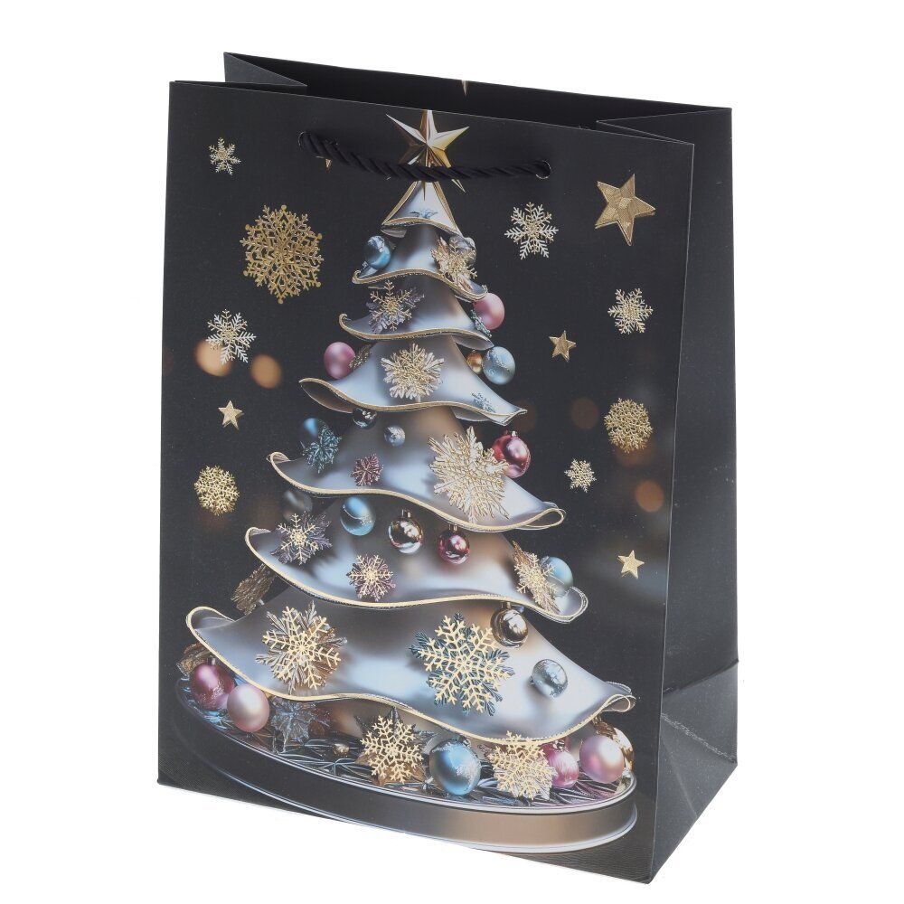 GAEM Пакет подарочный (бумага 210г/м2, блок 12шт), L18 W8,5 H24 см, 4в.