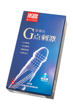 Ультратонкие презервативы Elasun G-spot stimulation с ребрами и точками - 10 шт.