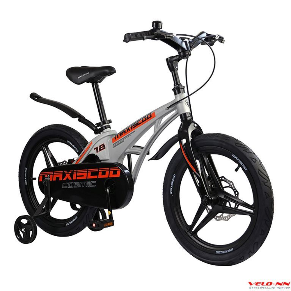 Велосипед 18" MAXISCOO Cosmic Делюкс (серый матовый)