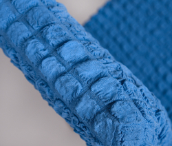 Чехол на стул без оборки со спинкой, цвет Голубой, Набор 4 шт.