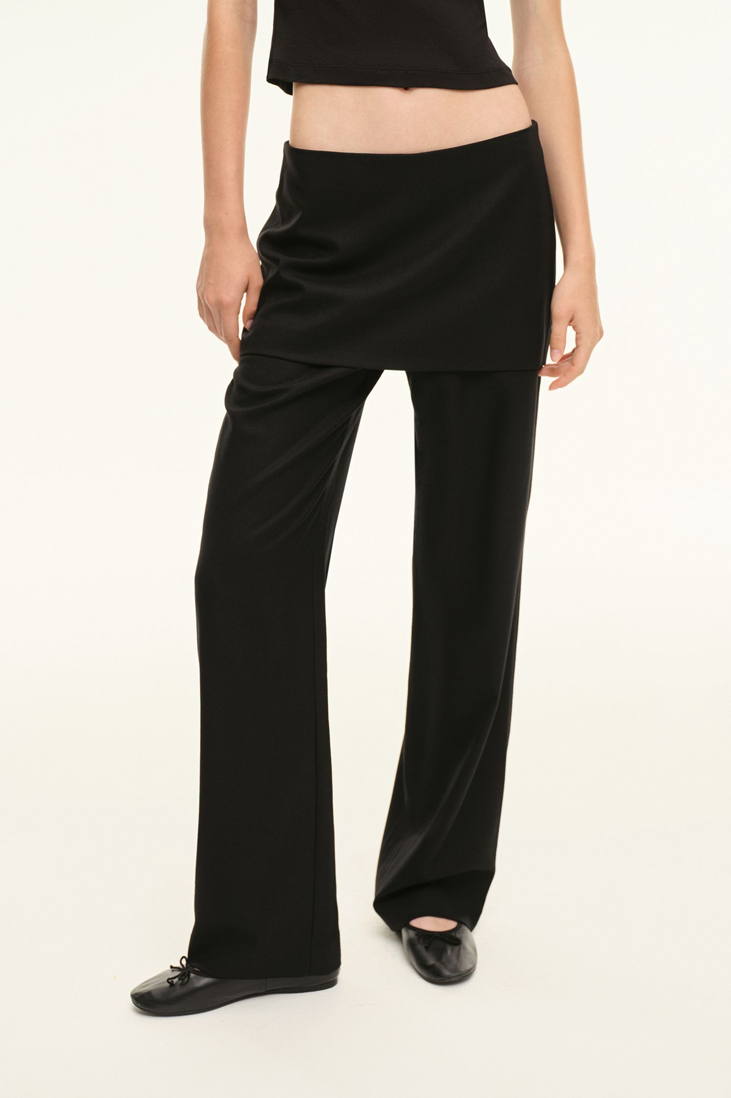 Брюки с юбкой (DualWalk), черные