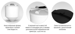 Емкость в обрешетке ЭкоПром ФМ 500 л. конусная (99x99x154см;белый) - арт.555742