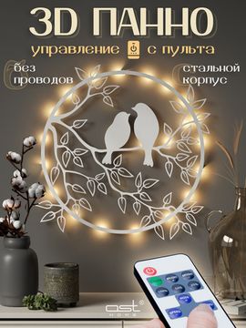 Панно "Птицы на дереве" W