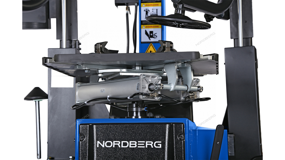 Станок шиномонтажный автомат, инверторный, стол с накладками, 220 В, синий NORDBERG 4643ID (B)