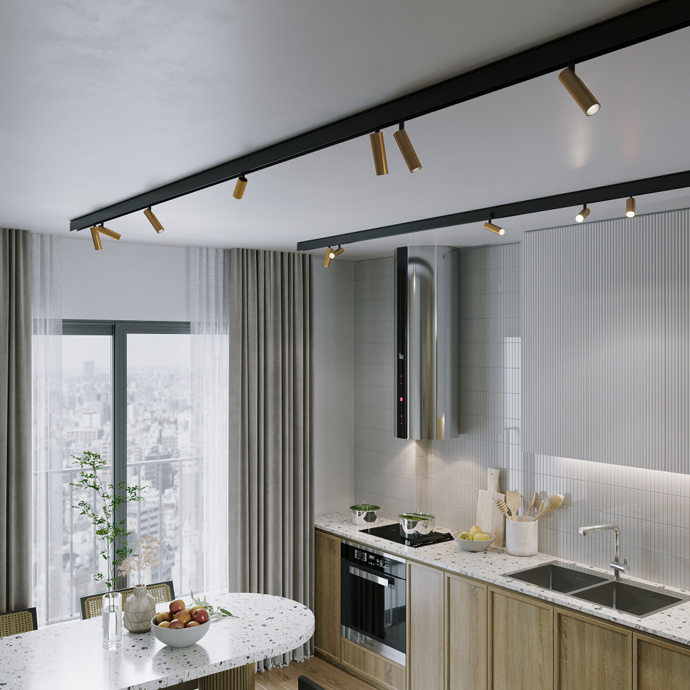 Магнитный трековый светильник Elektrostandard Slim Magnetic 85056/01 латунь