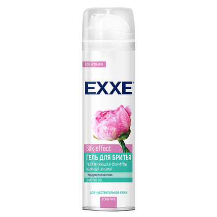 Гель для бритья EXXE Sensitive Silk effect, с экстрактом ромашки, 200 мл