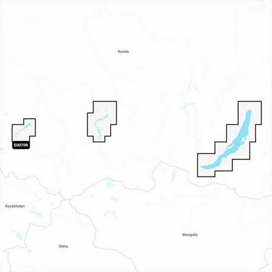 Байкал, Новосибирское и Красноярское вдхр. карта глубин для Garmin Navionics+ NSEU070R