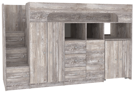 Кровать-чердак КарИВи Астра 11 Бетон Бетон