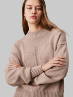 Свитер INTARSIA CALVIN KLEIN JEANS - бежевый(J20J224224)