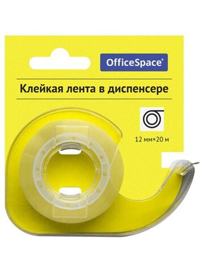 Скотч в пластиковом диспенсере 12ммх20м