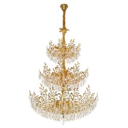 Citilux RITZ CL310262 Люстра хрустальная подвесная Золото