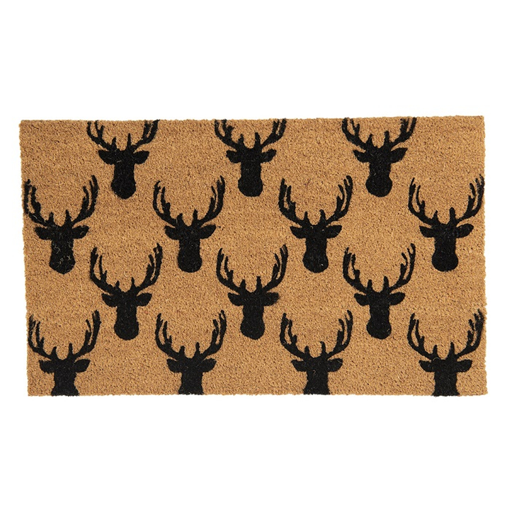 Коврик придверный "Олени" 75x45x1см Кокос,резина