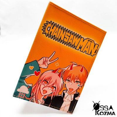 Обложка на паспорт "Человек-бензопила"