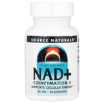 Source Naturals, NAD+, коферментированный витамин B3, 30 пастилок