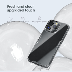 Усиленный прозрачный чехол от Nillkin для iPhone 16 Pro, серия Nature TPU Pro Case
