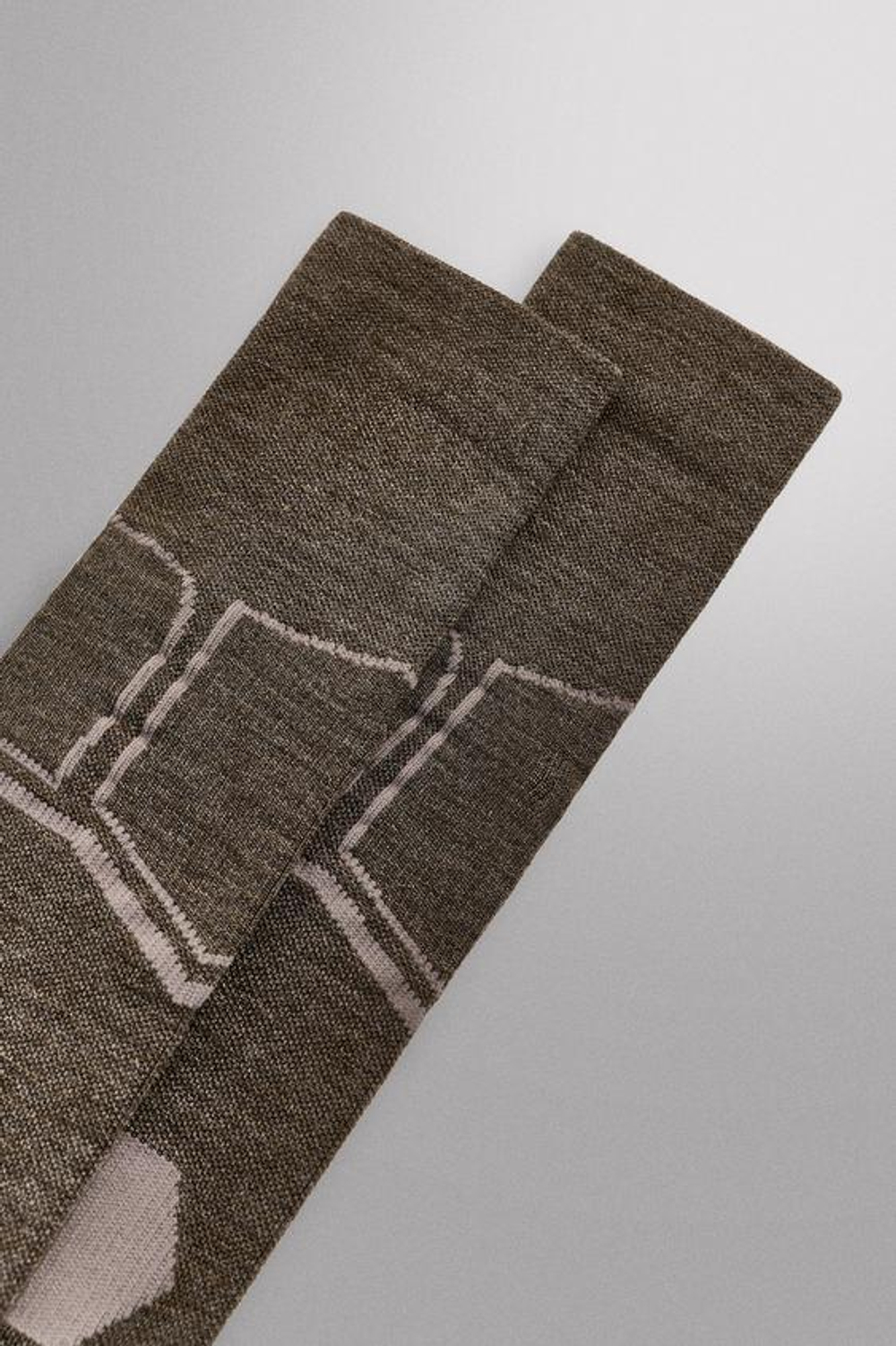 ZARA КОМПРЕССИОННЫЕ ЛЫЖНЫЕ НОСКИ, КОРИЧНЕВЫЙ