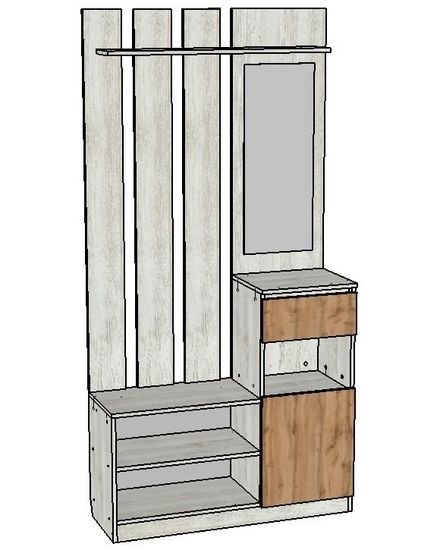 Прихожая ДЕПО-3 правая