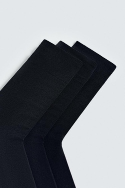 ZARA НАБОР ИЗ ТРЕХ ПАР НОСКОВ, МОРСКОЙ СИНИЙ