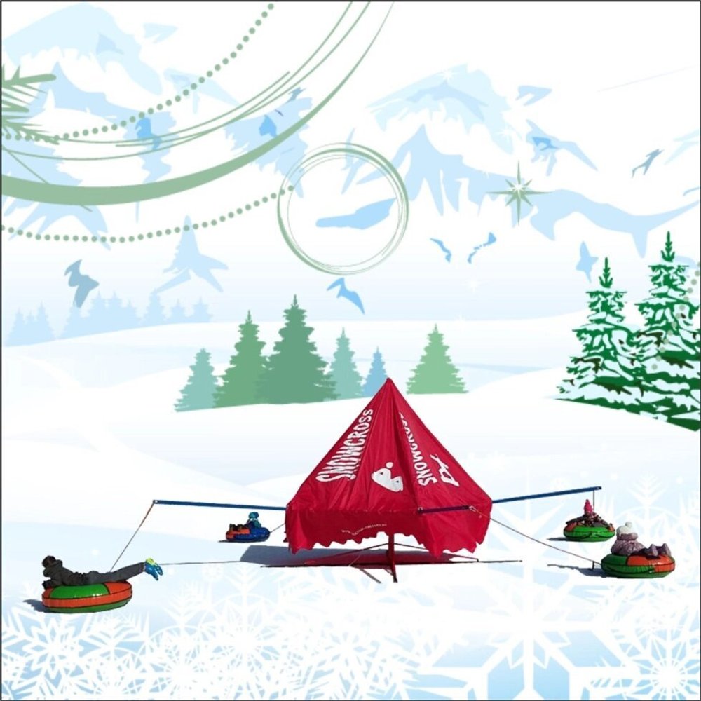 Карусель тюбинг "SNOWCROSS" зимний