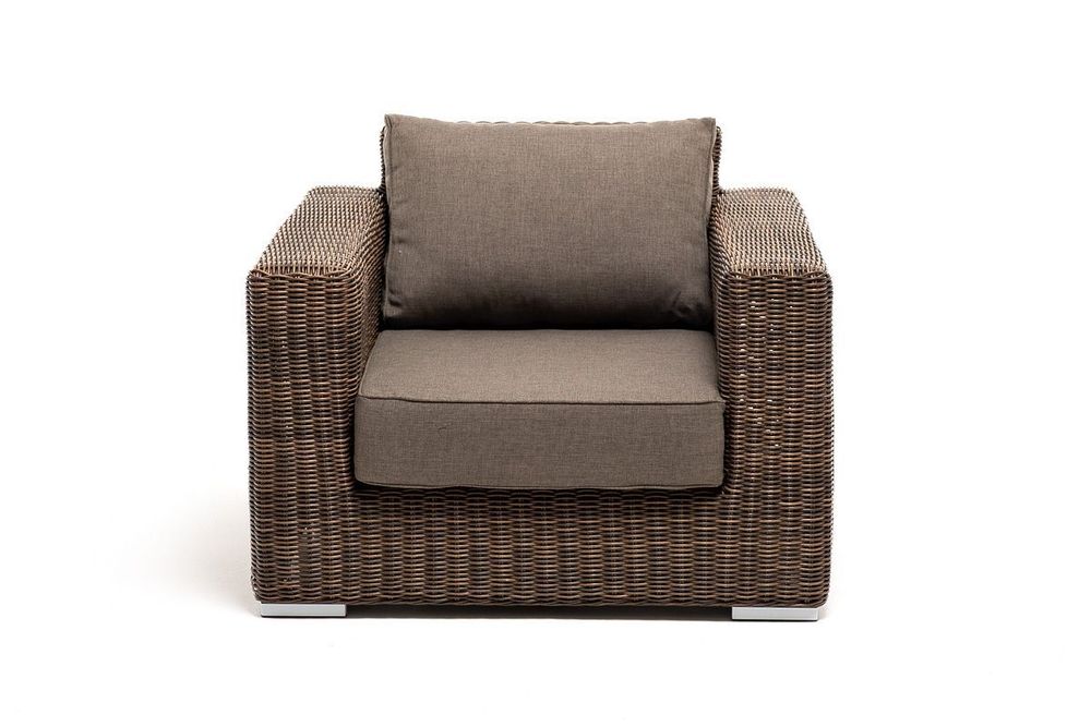 "Боно" лаунж-зона из искусственного ротанга, цвет коричневый