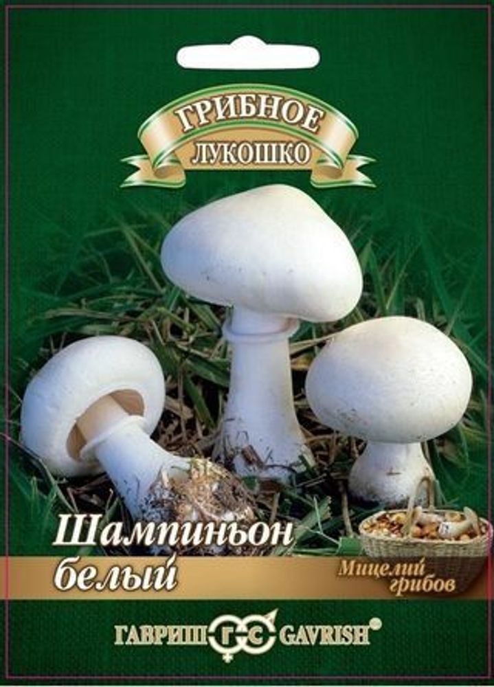 Мицелий грибов  Шампиньон  Белый &quot;Грибное лукошко&quot; Гавриш