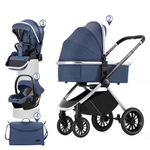 Детская модульная коляска Luxmom 750, автолюлька /выдвижная ручка /цвета