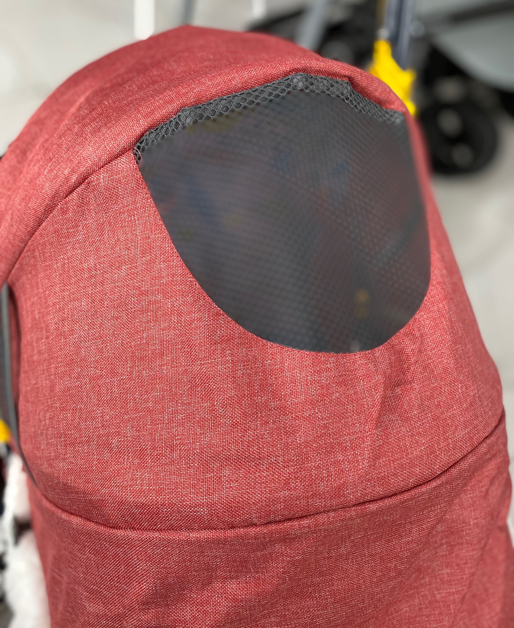 Коляска комбинированная (санки - коляска) «Ника Детям 7-7» джинс красный (арт. НД7-7/2)