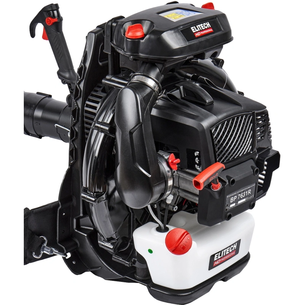 ELITECH BP 7631R воздуходувка бензиновая 4.2 л.с, 3.1 кВт, 92 м/с 204654