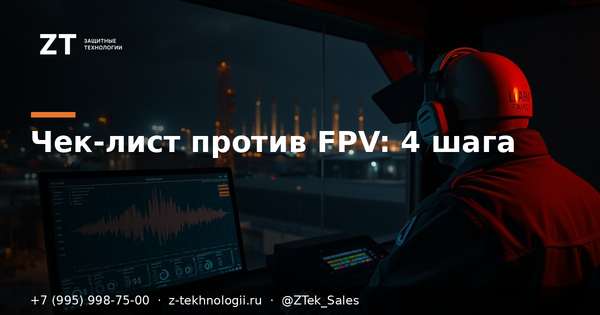 Чек-лист против FPV на объекте: 4 шага Чек-лист против FPV на объекте: 4 шага