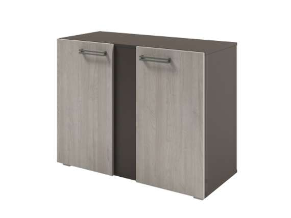 Стеллаж низкий широкий с планкой 950х414х714 D-75