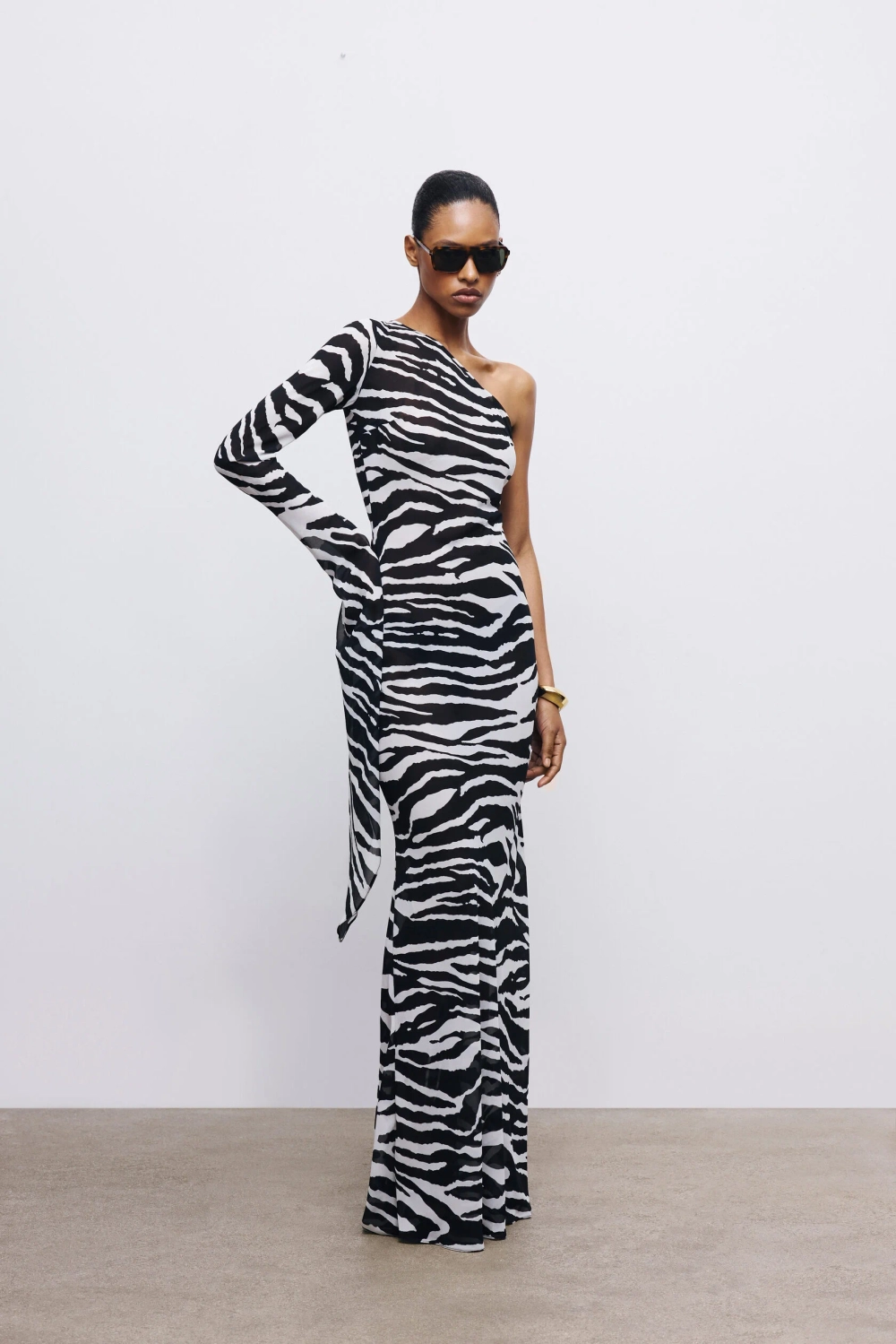 Платье OREE Зебра, Черно-Белый