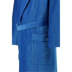 Халат велюровый JOOP! - Cawo 1639 синий Германия фрагмент 3