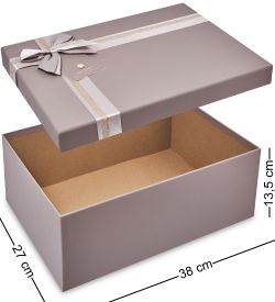WF-183-B Набор коробок из 3 шт, серо-коричневый