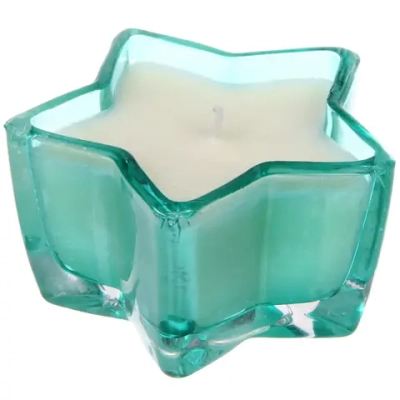 Свеча в стакане «Звездная ночь» 10,5*5,5 см, Изумруд