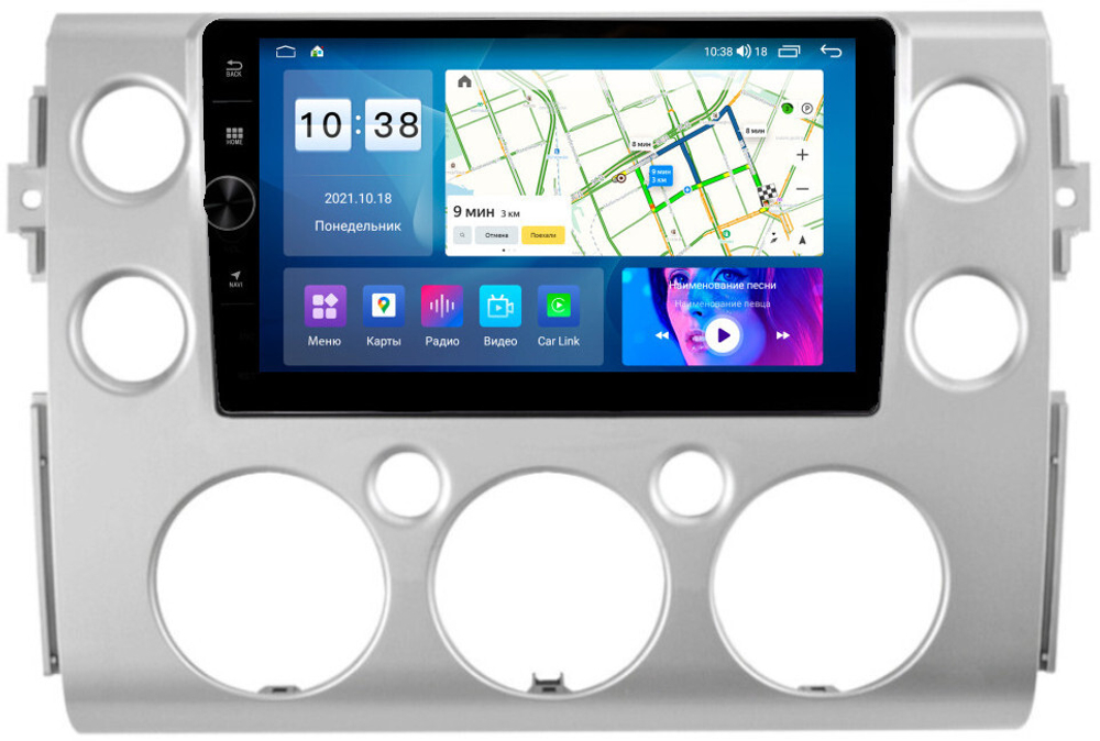 Магнитола для Toyota FJ Cruiser 2005-2022 - Parafar PF412LHDAV на Android 12, ТОП процессор, 3Гб+32Гб, CarPlay, 4G SIM-слот