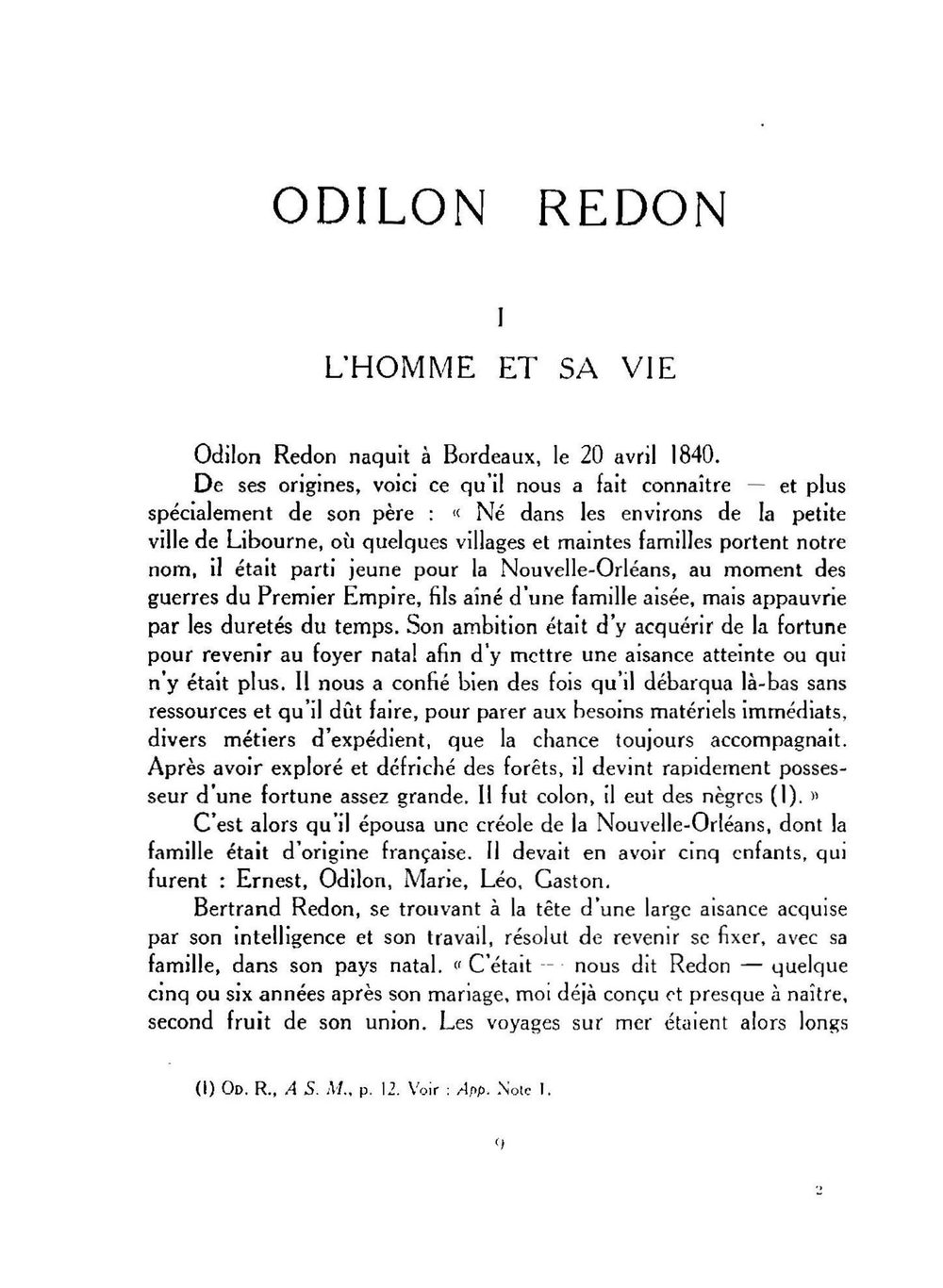 Odilon Redon. peintre, dessinateur et graveur | André Mellerio