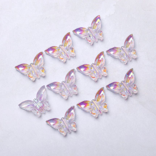 Blesk, Украшение для ногтей "Бабочки" №03 (пластик) разм 9*7 мм, 10 шт.