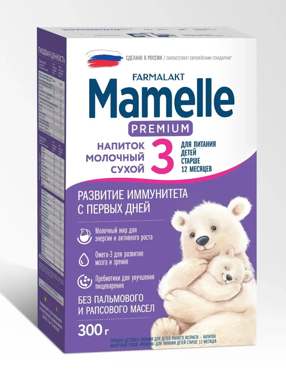 PREMIUM MAMELLE 3 напиток молочный сухой ( с 12 мес) 300г