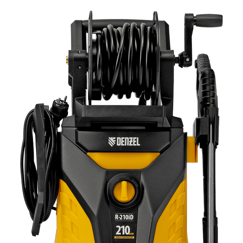 Моечная машина высокого давления R-210iD, 2600 Вт, 210 бар, 8,0 л/мин, асинх. двиг., бараб.// Denzel