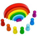 Пирамидка "Ступеньки-радуга" (16) ПСТ07 (Алатойс)