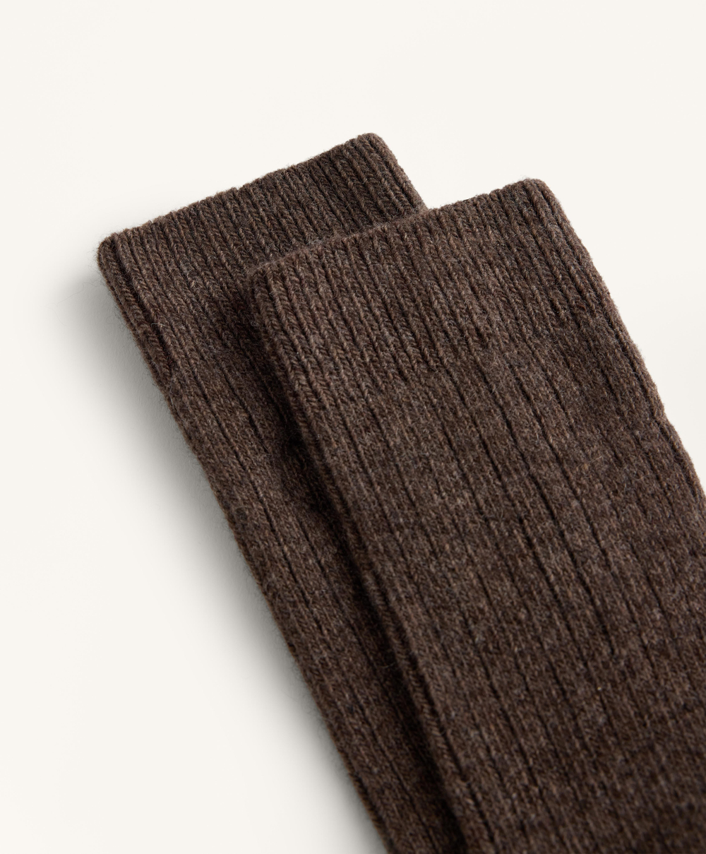 Oysho Классические носки, темно-коричневый