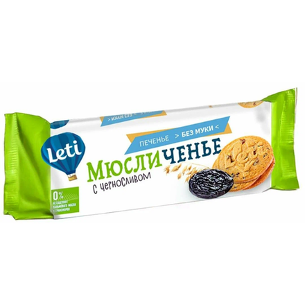 Печенье Мюсличенье Leti с черносливом 110 гр