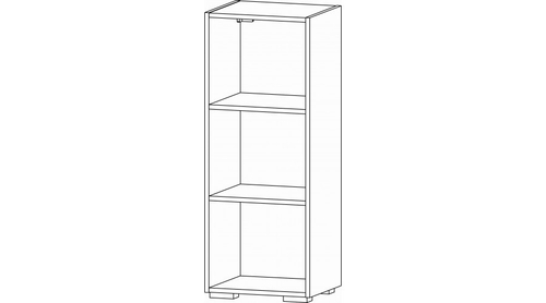 Даллас Шкаф универсальный Дуб вотан / Цемент темный